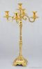 Metal candle holder candelabra holiday decoration