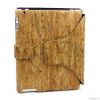 true wood leather case book style with stand for ipad 3