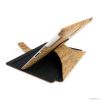 true wood leather case book style with stand for ipad 3