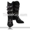 Women Medium Heel Soft Insole Buckle Boots for Winter