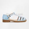 2016 Women Pu Piping Flat Sandals in Blue [JGB050503]