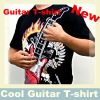 2012 Guitar t-shirt , el tshirt, led t-shirt , el t-shirt hot sale