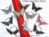 Colorful butterfly metal napkin ring