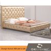 Black Modern Bed, Bed With Crystal Button Tufting, Elegant Italy Bedro