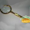 Metal Magnifier with "MADE IN RUSSIA" Sculpture/Golden Plated