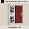 Wooden Fire Door with Stainless Steel Frame