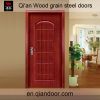 Wood grain steel fire door