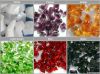 Colored crushed glass chips