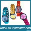 silicone twist chain link strap watches