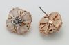 Wholesale Popular Fashion Statement Flower Shape Stud Opal earrings