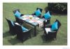 Patio Rattan Dining Ta...