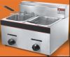 2-tank gas deep fryer