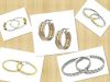2014 glamour Steel chic young accessories oval hoop earring