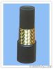 Steel wire reinforced, rubber covered hydraulic hose