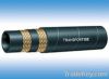 High pressure, steel wire reinforced rubber covered hydraulic hose