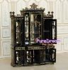 Royal Dollhouse Furniture Kitchen Hutch Cabinet Dining Table Chair Arm