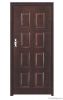 wooden edge steel door