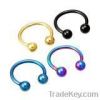 body piercing jewelry Candy navel ring with acrylic balls