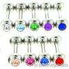 body piercing jewelry Candy navel ring with acrylic balls