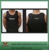 100% Cotton Black Men's Athletic Fit Sleeveless T shirt