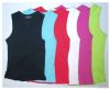 100% Cotton Black Men's Athletic Fit Sleeveless T shirt