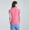 Slim Fit Lady Pink T-shirts with ribbed collar