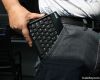 slim Windows PC/table bluetooth keyboard with leather case