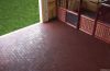 Red Bone Shape Rubber Flooring Tile