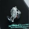 Stainless steel Quartz ring watch/watch ring watch&ring 2 in one