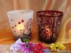 Glass candle holder Cup