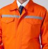New 2014 high quality 100 cotton  men reflective workwear coverall uniform 