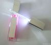 LED light lip gloss with mirror