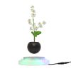 PA-0711 rgb led light magnetic levitation suspension floating plant air bonsai tree pot 