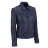 New Women's Black Fashion Motorcycle Original Leather Slim fit Jacket