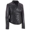 Women Motorbike Leather Jacket & Motorcycle Clothing Quality Black