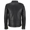 Wholesale Men PU Leather Motorbike Jacket Washed Slim Fit Leather Coat