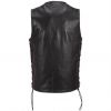 Oem new fashion leather motorbike vest for men
