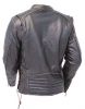 Western Style Trendy Men's Fashion Black Motorcycle Leather Jacket