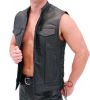 buffalo leather vest