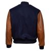 Man custom satin plain customize logo baseball jacket