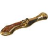 DRAWER HANDLE / BRASS DRAWER HANDLE / DRAWER HANDLE ROPE DESIGN / DROP HANDLE ( KEY HOLE) LATKAN TYPE FINISH LIGHT OAK AND BRASS