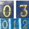 Door Numerals / Door Numbers / Plastic, Brass Door Numerals / Heavy Duty Brass Door Numerals Door Numbers