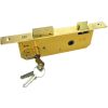 ALUMINIUM DOOR LOCK LATCH TYPE BRASS, ALUMINIUM AND CHROME FINISH SINGLE TURN / LOCK BODY FOR ALUMINUM DOORS /LOCK BODY FOR DOOR