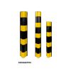 CABLE PROTECTOR / RUBBER OUTDOOR EVENTS CABLE RAMP / YELLOW AND BLACK RUBBER CABLE TRAY / CABLE PROTECTION RUBBER MOBILE COVER