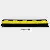 CABLE PROTECTOR / RUBBER OUTDOOR EVENTS CABLE RAMP / YELLOW AND BLACK RUBBER CABLE TRAY / CABLE PROTECTION RUBBER MOBILE COVER