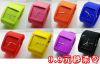 2012 fashion wide band silicone jelly watch