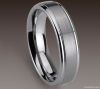 Tungsten ring Men's Band Ring w/ Brushed Finish Size All