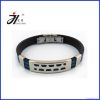 2013 Fashion Silicone Bracelet with stainless steel