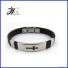 2013 Fashion Silicone Bracelet with stainless steel