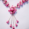 New fashion Colorful resin Alloy Pendant Necklace Jewerly sets